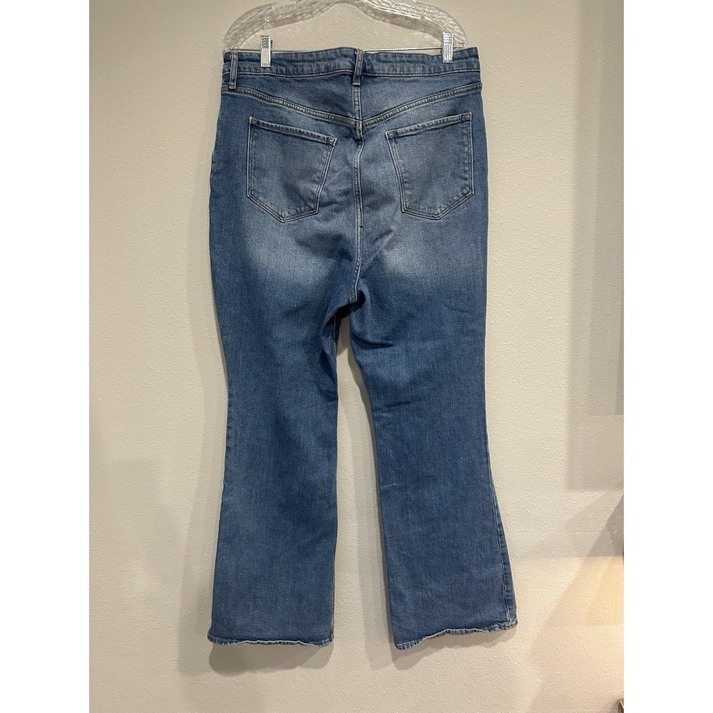 OLD NAVY SZ 16 FLARE Cotton Spandex Blue High Rise Jeans Stretch Comfort - Picture 9 of 9